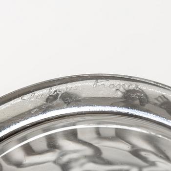 René Lalique, flacons with lids, a pair, glass, "Les Enfants", France, signed.