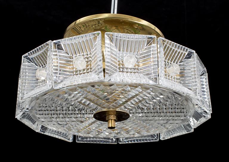 TAKPLAFOND, Carl Fagerlund, Orrefors, 1900-talets andra hälft. Höjd 15 cm.