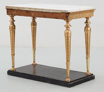 KONSOLBORD. Sengustavianskt, tidigt 1800-tal.