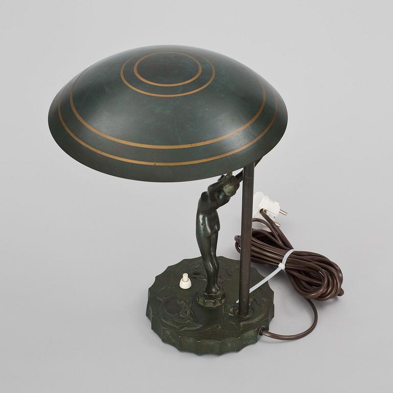 BORDSLAMPA, art déco, 1920-tal.