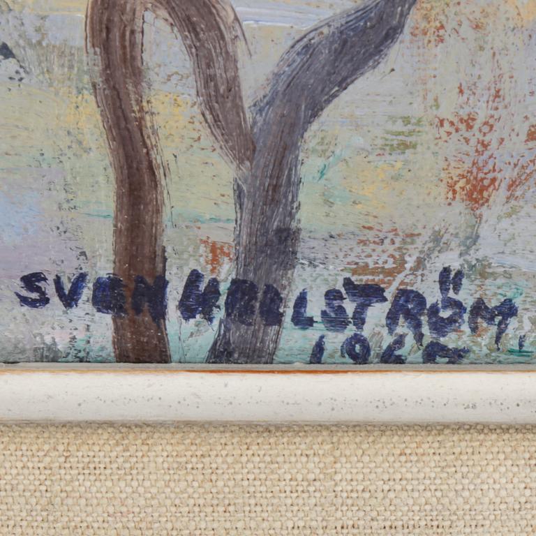 SVEN HELLSTRÖM, olja på duk, uppfordrad på pannå, signerad och daterad 1967.