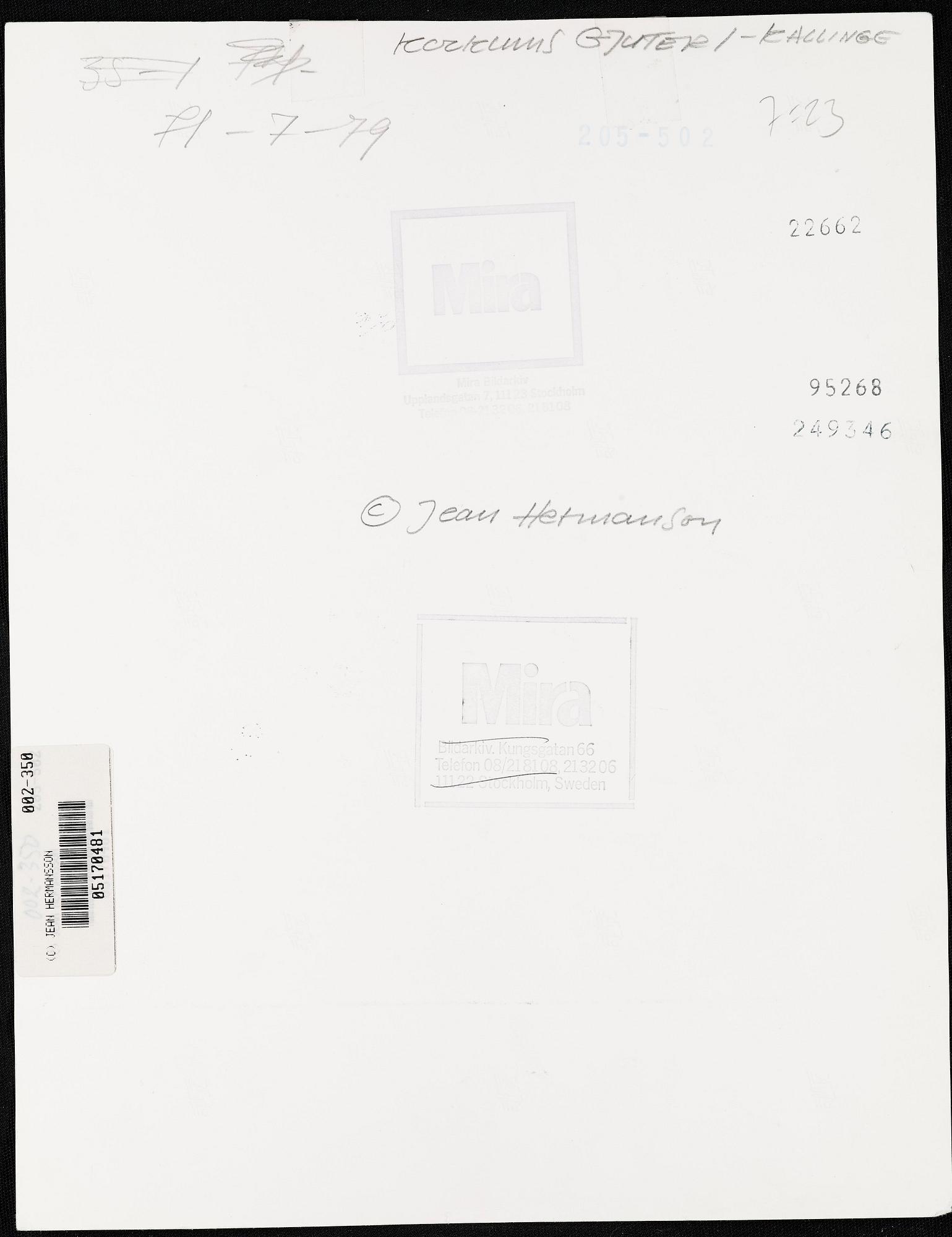 Jean Hermanson, JEAN HERMANSON, gelatin silver print signed and stamped on verso.