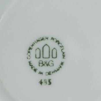KAFFESERVISDELAR, 17 delar, porslin, "Golden Sun", Sigvard Bernadotte för Bing och Gröndahl, Danmark.