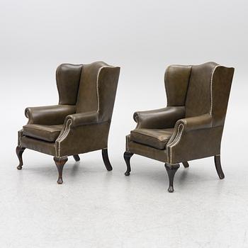 A pair of armchairs, late 20th century.