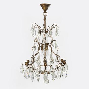 A Rococo style chandelier, first half of the 20th Century.