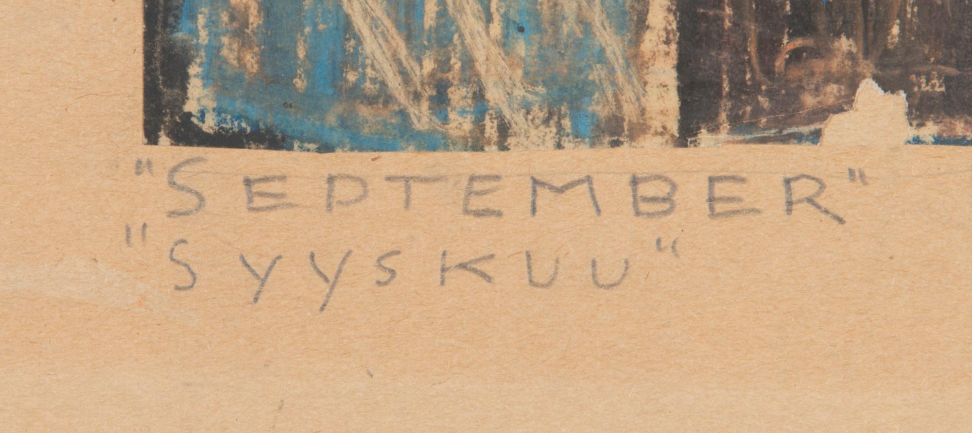 Margareta Ahlstedt-Willandt, "September".