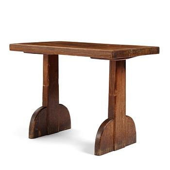 311. Axel Einar Hjorth, a 'Sandhamn' stained pine table, Nordiska Kompaniet, Sweden 1930s.
