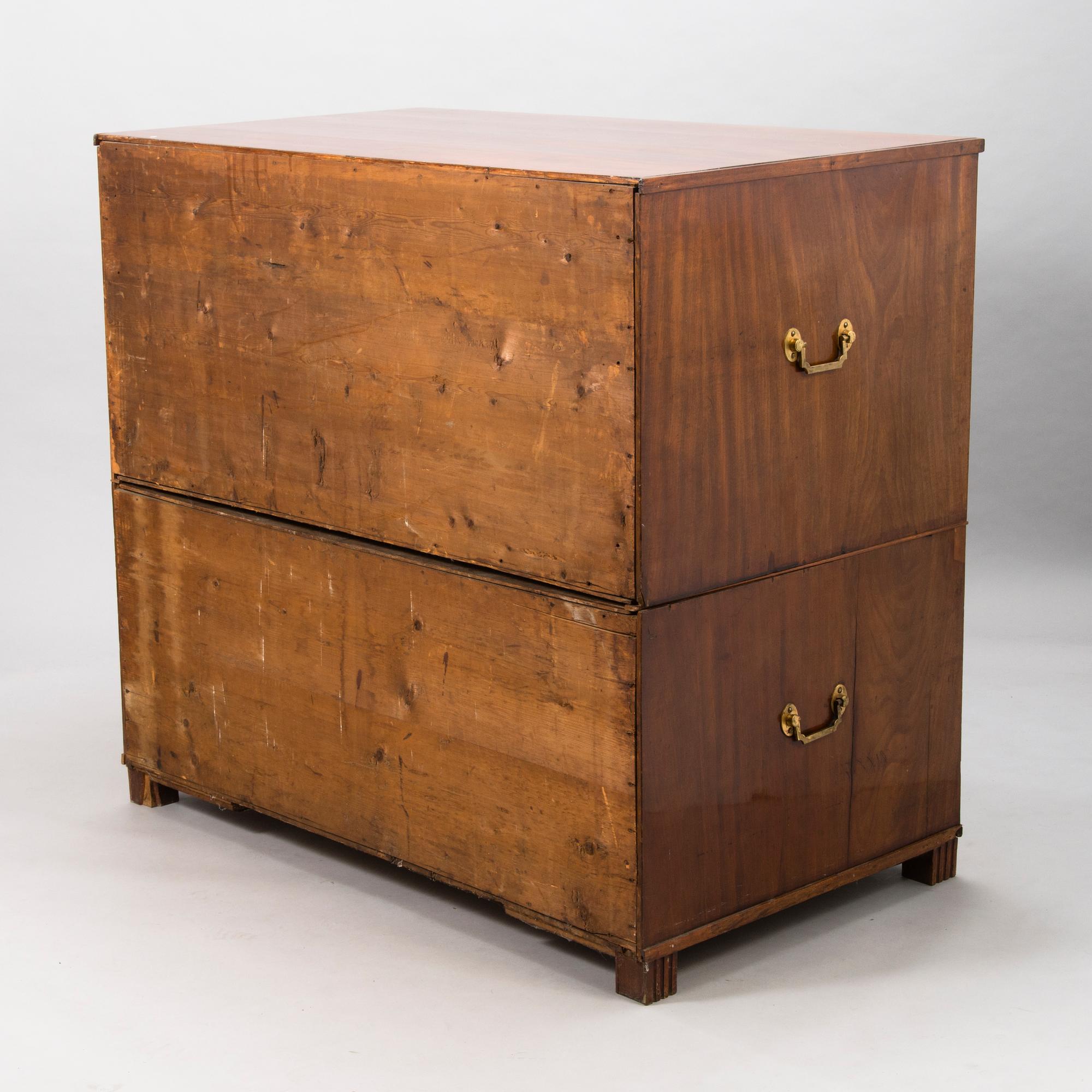 CHEST OF DRAWERS/CABINET, Gottlieb Iwersson (master in Stockholm 1778-1813). Late Gustavian 1806.