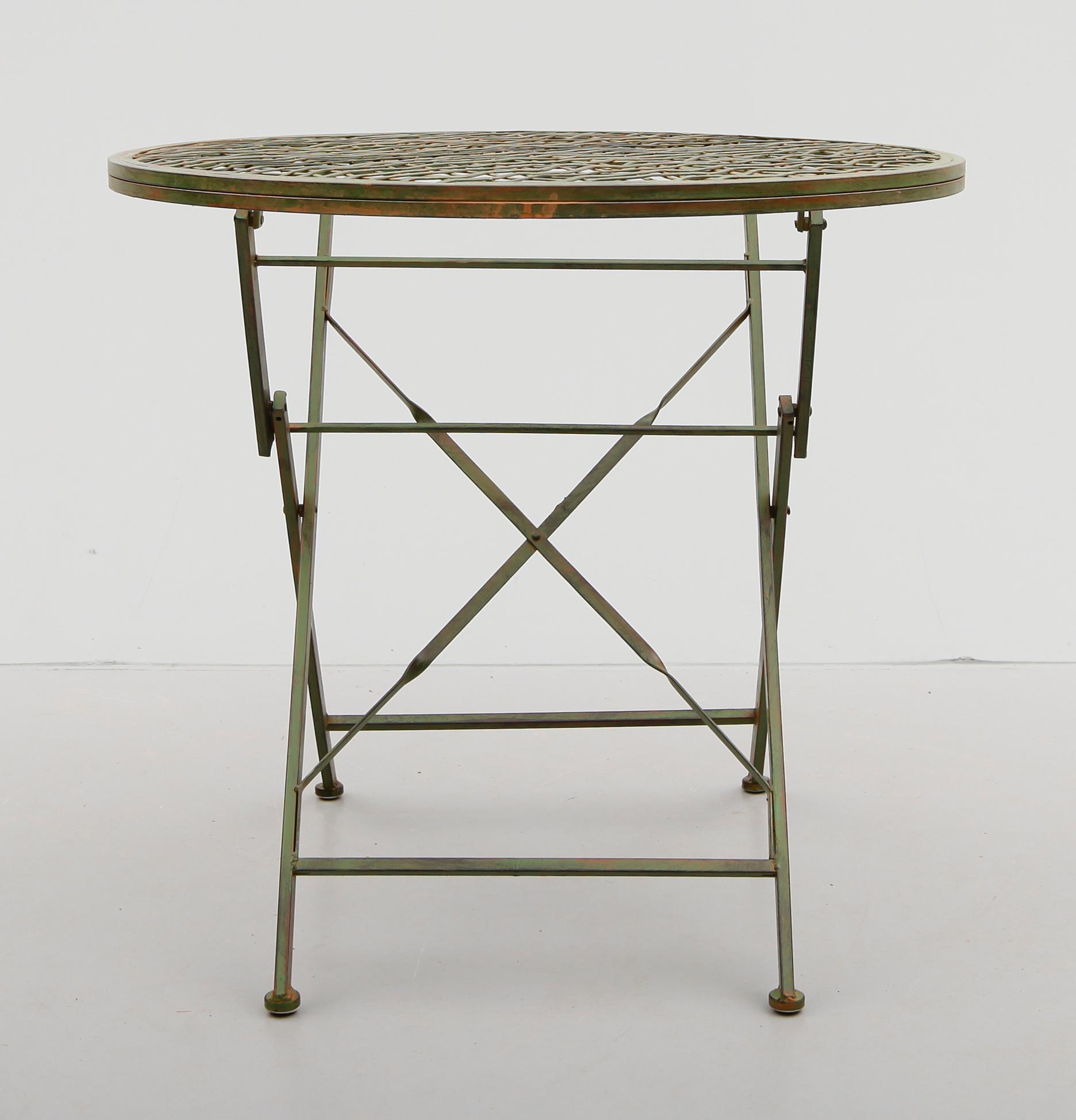 TRÄDGÅRDSBORD OCH STOLAR, 5 delar, metall, 1900-/2000-tal.