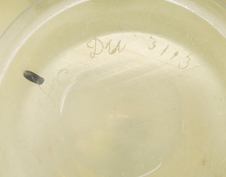 VAS, glas, "hat brim", Ingeborg Lundin, Orrefors.