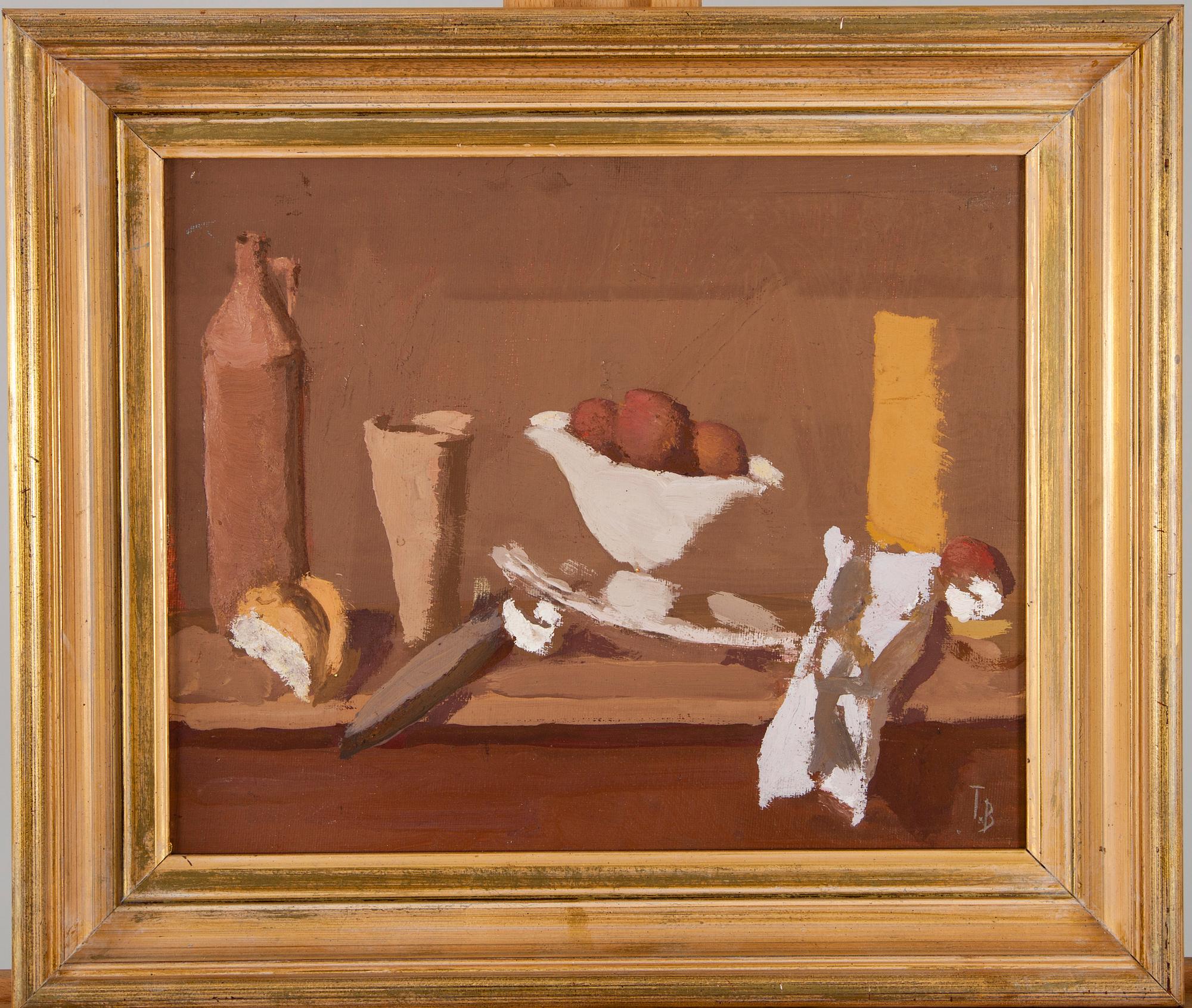 TUOMAS VON BOEHM, olja på skiva, signerad.