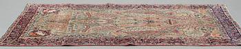 A rug, semi-antique Kerman Laver, ca 221,5 x 142 cm.