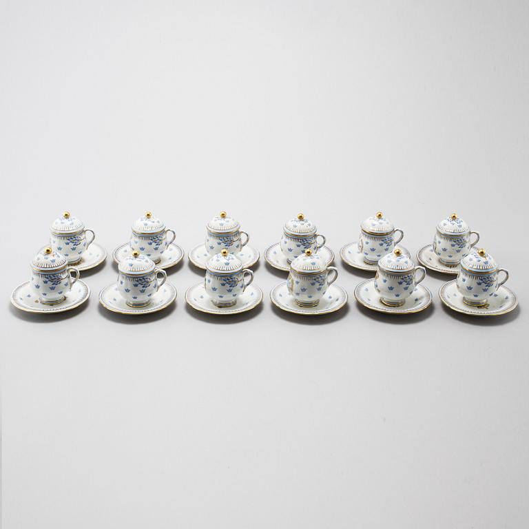 13 creme cups by Rörstrand, second half of the 20th century.