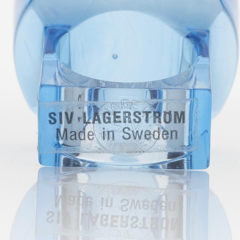 Siv Lagerström, three acrylic plastic rings, 1970s.