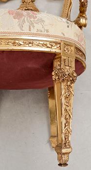 KARMSTOL, louis XVI-stil, 1900-tal.