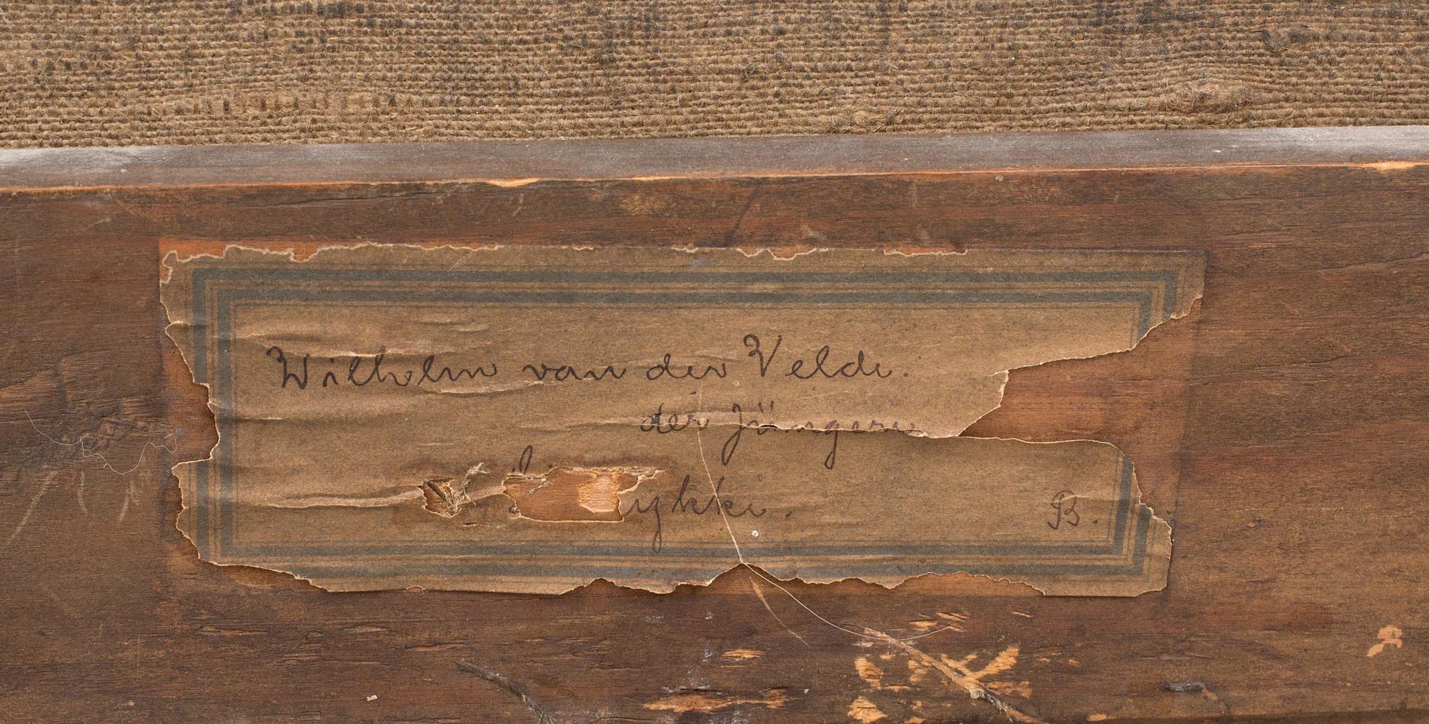 WILLEM VAN DE VELDE, hans efterföljd, olja på duk, 1700/1800-tal.