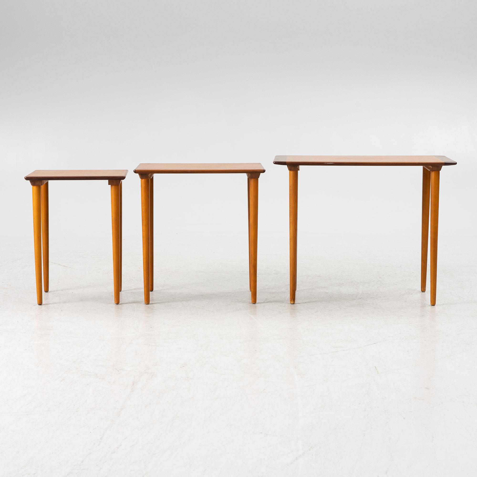 Satsbord, 3 delar, Sverige, 1950-tal.