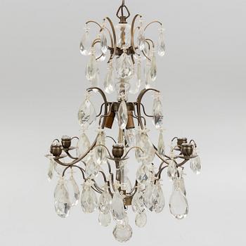 A Rococo style chandelier, first half of the 20th Century.