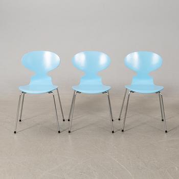 Arne Jacobsen,  stolar 8 st, "Myran", Fritz Hansen, 1993.