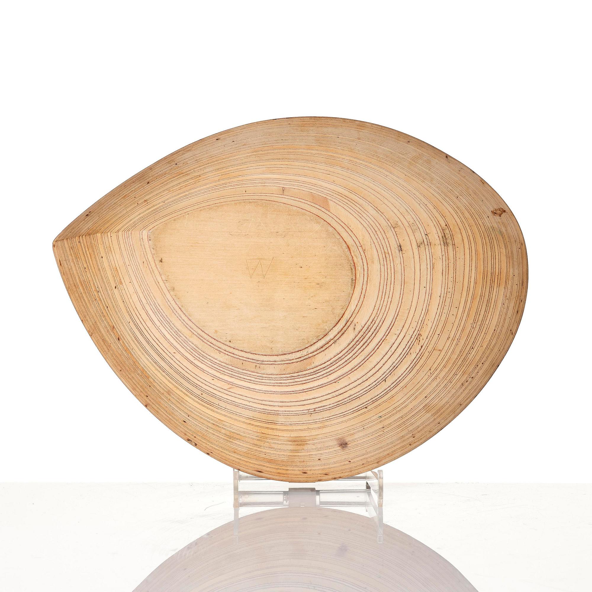 Tapio Wirkkala, fat, björkplywood, Finland, 1950-tal.