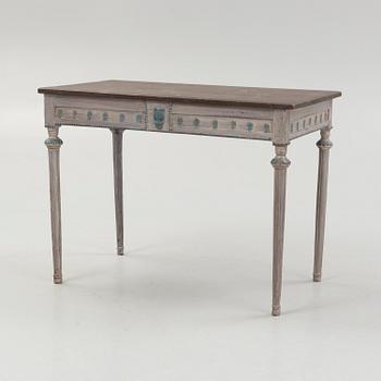 A late Gustavian style desk, around the year 1900.