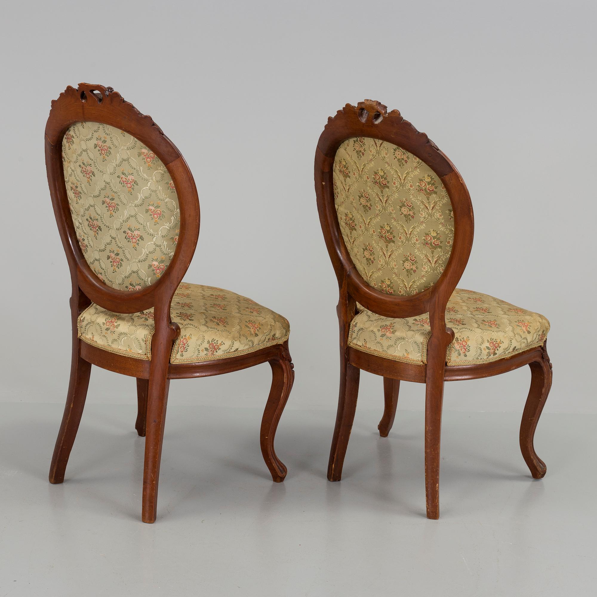 A set of eleven Neo Rococo chairs, secons half of the 19th century.