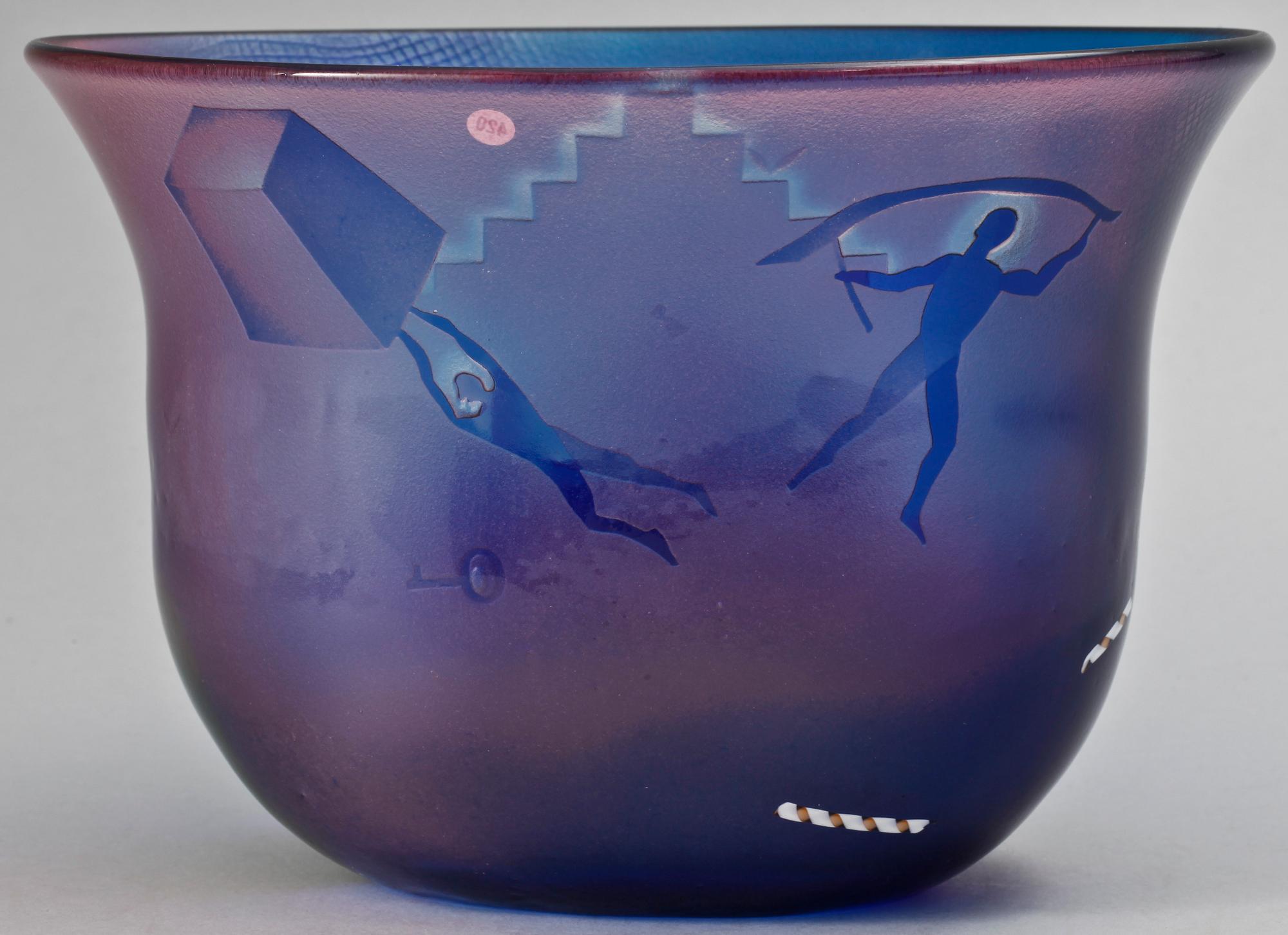 SKÅL, glas, Bertil Vallien Åfors.