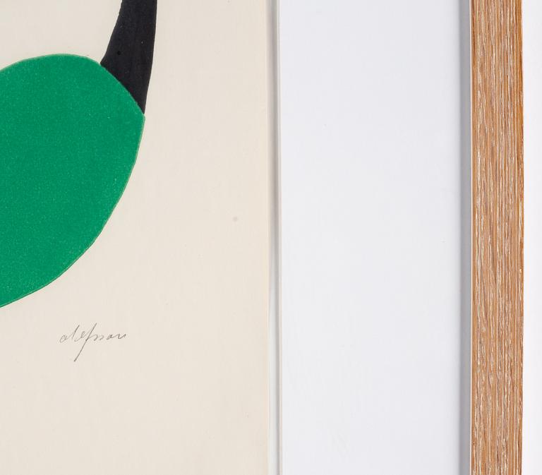 Pierre Olofsson, linocut, signed and numbered 86/90.