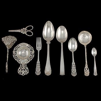 PARTI SILVER, 43 st, 1900-tal. Vikt 1000 g.