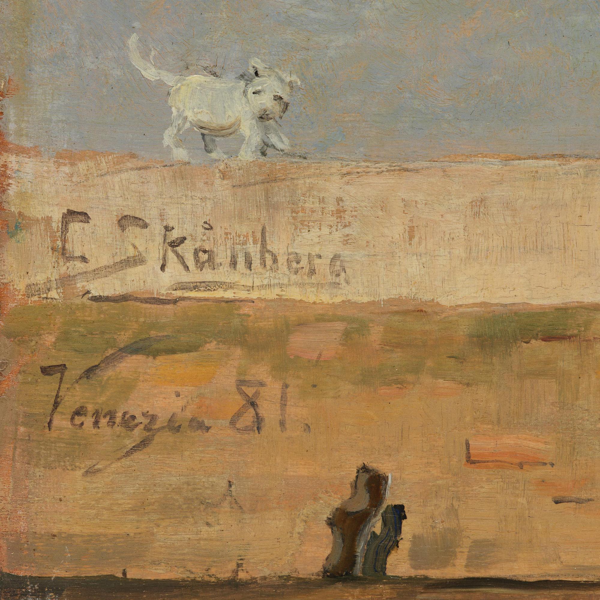 Carl Skånberg, "Fiskargubbe vid kajen" (Motiv från Venedig).