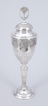 PRAKTPOKAL, jugend, nysilver, 1900-talets början stämplad, H.F.