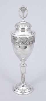 PRAKTPOKAL, jugend, nysilver, 1900-talets början stämplad, H.F.