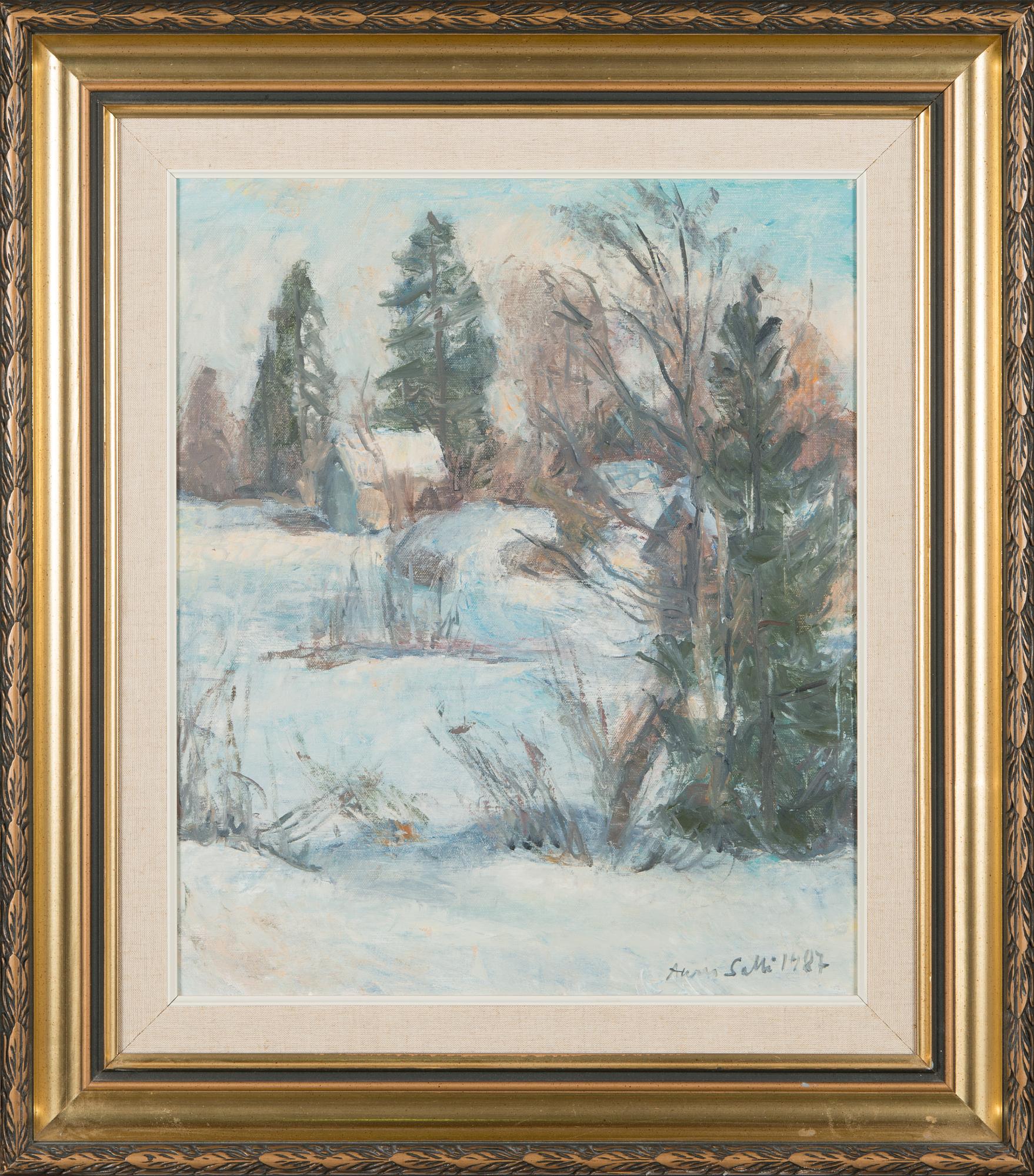 Aares Salli, oil on canvas, signed and dated 1987.