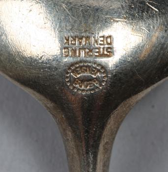 MOCCASKEDAR, 10 st, silver. Tias Echhoff för George Jensen, Danmark. "Cypress".