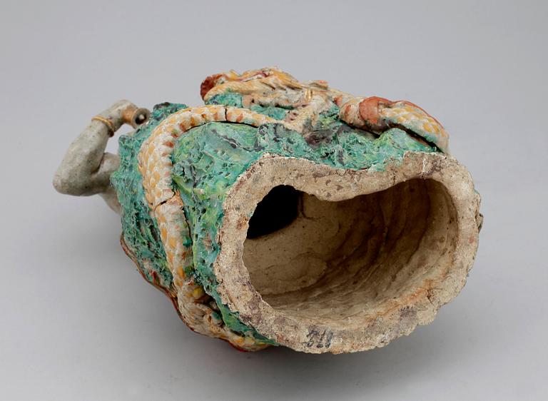 FIGURIN, stengods, Kina, 1800-tal.