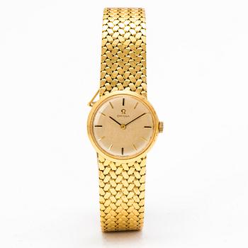 OMEGA, wrist watch, 18K gold. 23 mm.