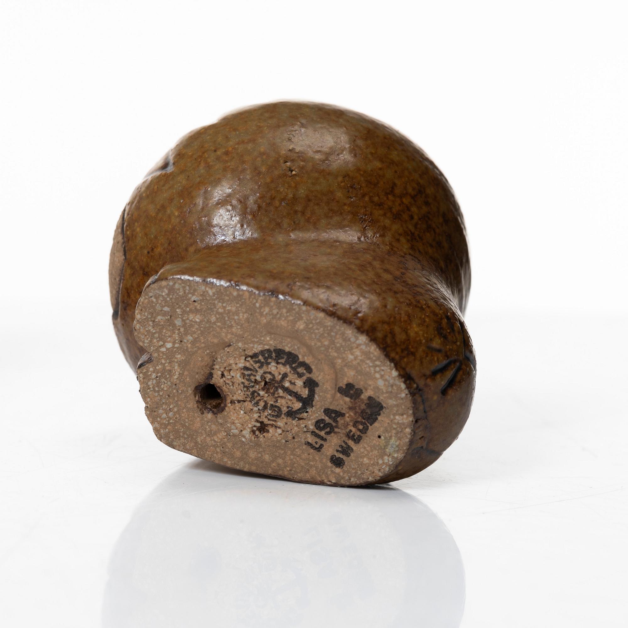 Lisa Larson, figuriner, 5 st, ur serierna "Afrika", "Världens barn" samt "Larsons ungar", Gustavsberg.