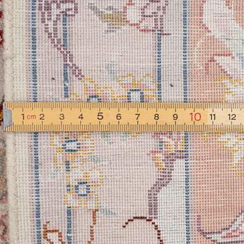 Carpet, Tabriz, silk, approx. 300 x 200 cm.