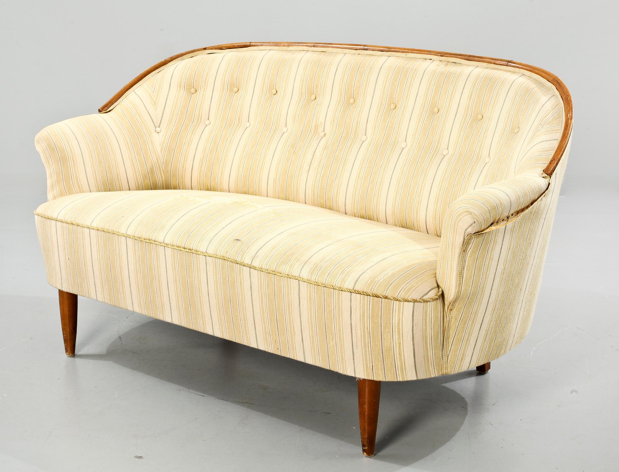 SOFFA, Carl Malmsten, 1900-talets tredje kvartal. Brickmärkt.