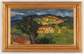 Helmer Osslund, "I stadens utkant, Siena" (On the outskirts of town, Siena, scene from Italy).