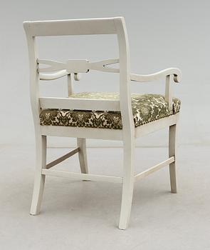 KARMSTOL, biedermeier, 1800-talets mitt.