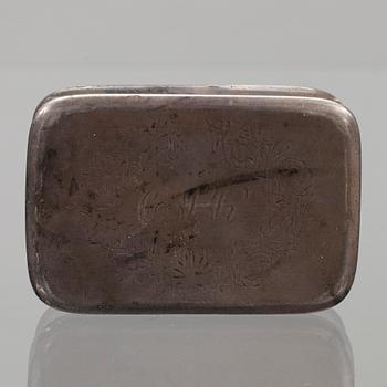 PILLERDOSA, silver, Fredrik Tiander, Lovisa 1841.