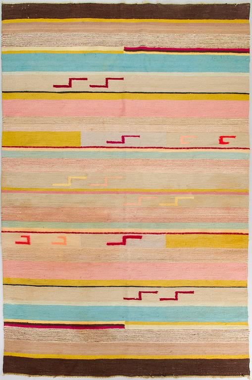 Elsa Kallio, matto, Kotilieden aitta, 1930-luku. Ca 285 x 190 cm.