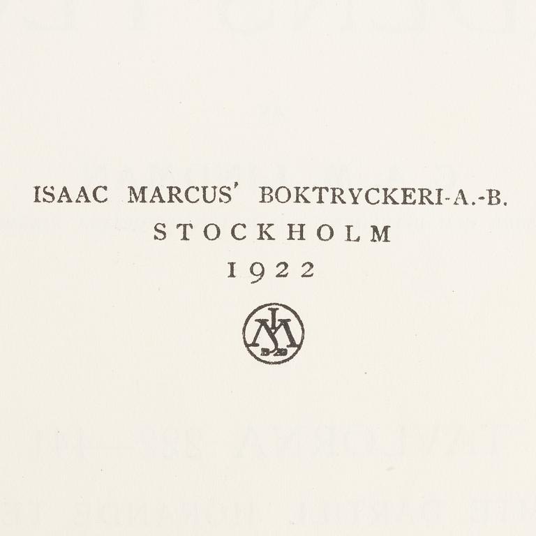 Four volumes of 'Bilder ur Nordens flora', C.A.M. Lindman, Wahlström & Widstrand, Stockholm, 1922 - 1926.