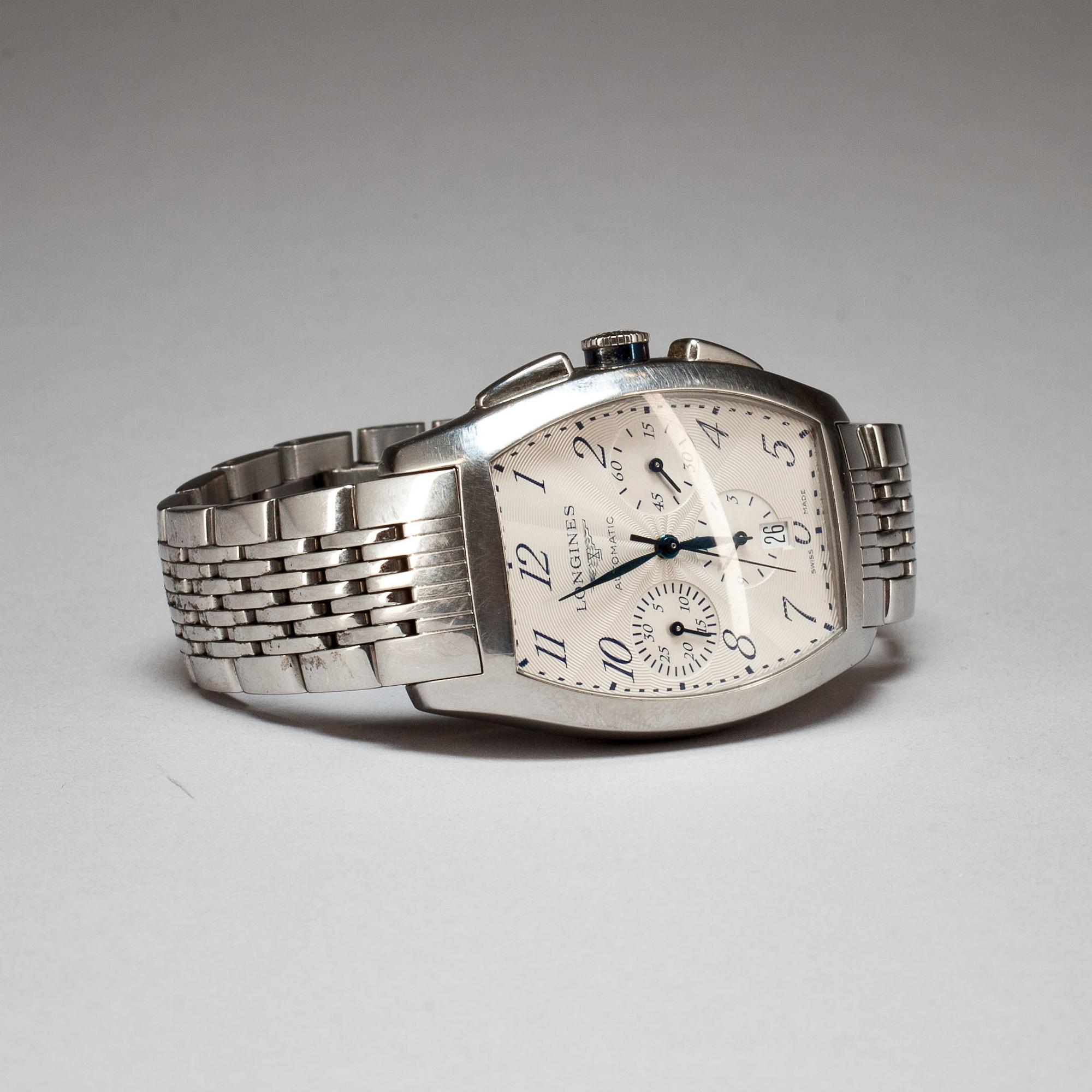 ARMBANDSUR, herr. Longines evidenza.