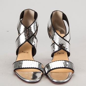 SANDALETTER, Christian Loboutin,  "Xili Disco Balls", storlek 38,5.