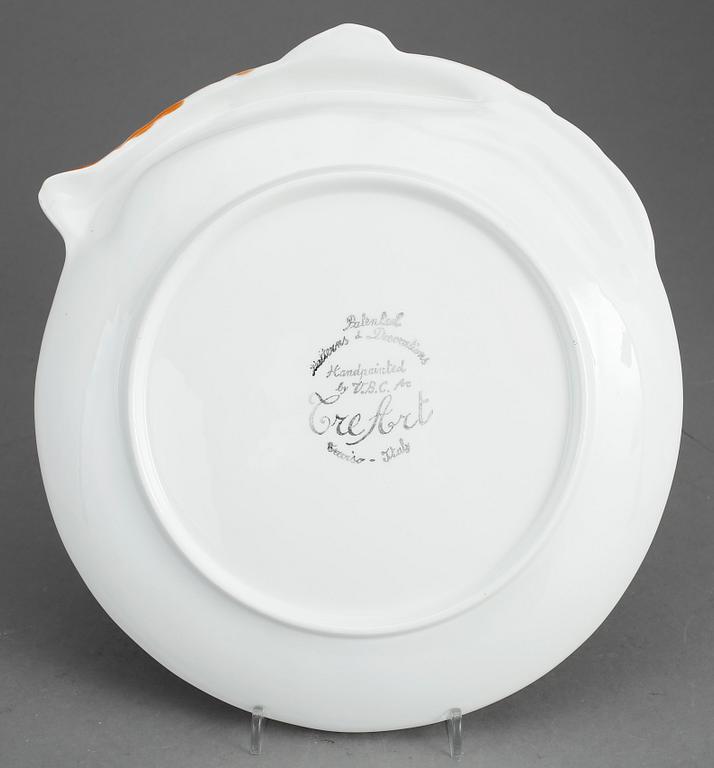 SKALDJURSSERVIS, 26 delar, porslin, Tre Art, Italien, 1900-talets slut.