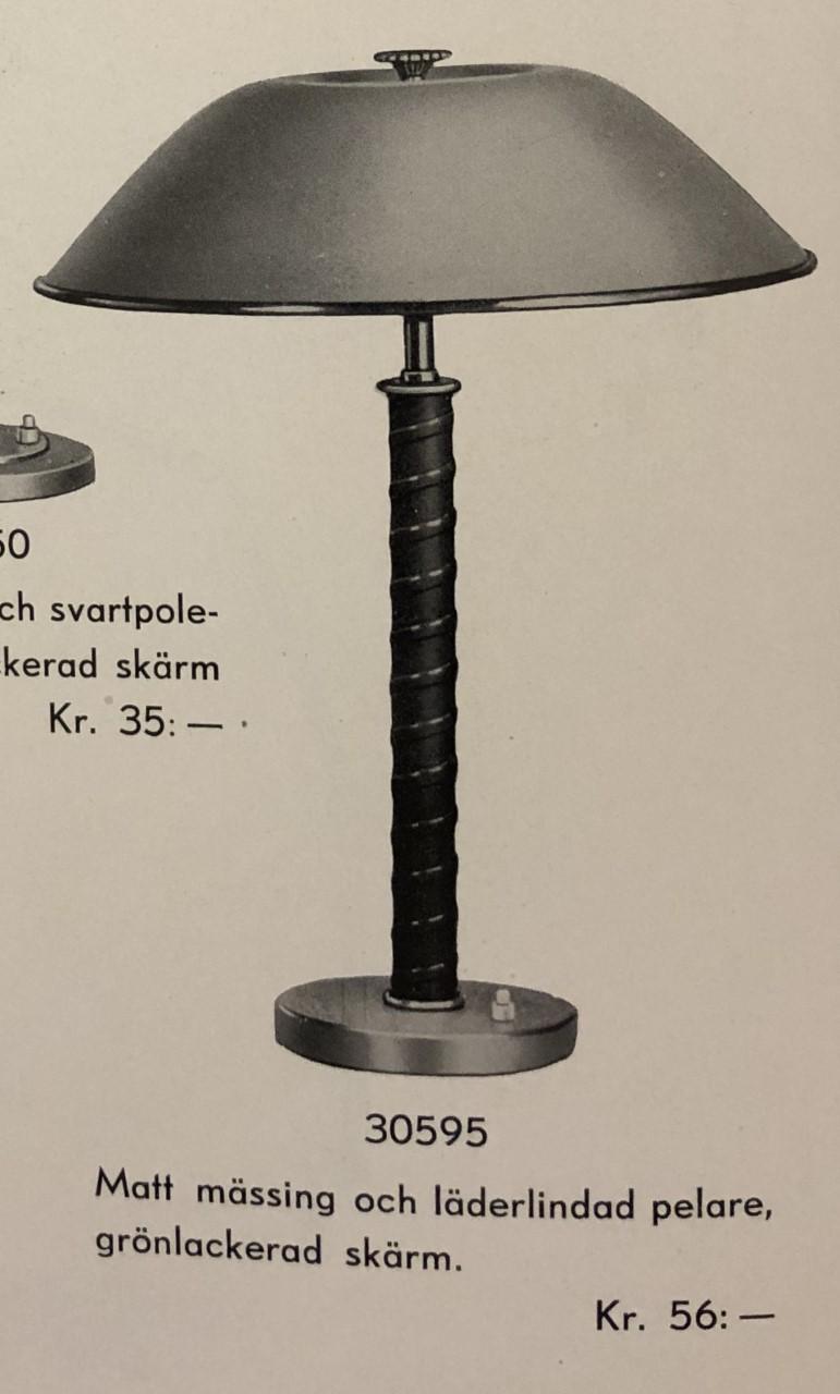Nordiska Kompaniet, bordslampor, 2 stycken, 1940-tal.