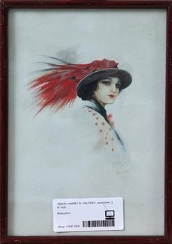 OKÄND KONSTNÄR, akvareller, 2 st, sign, Harry R Vautrey.