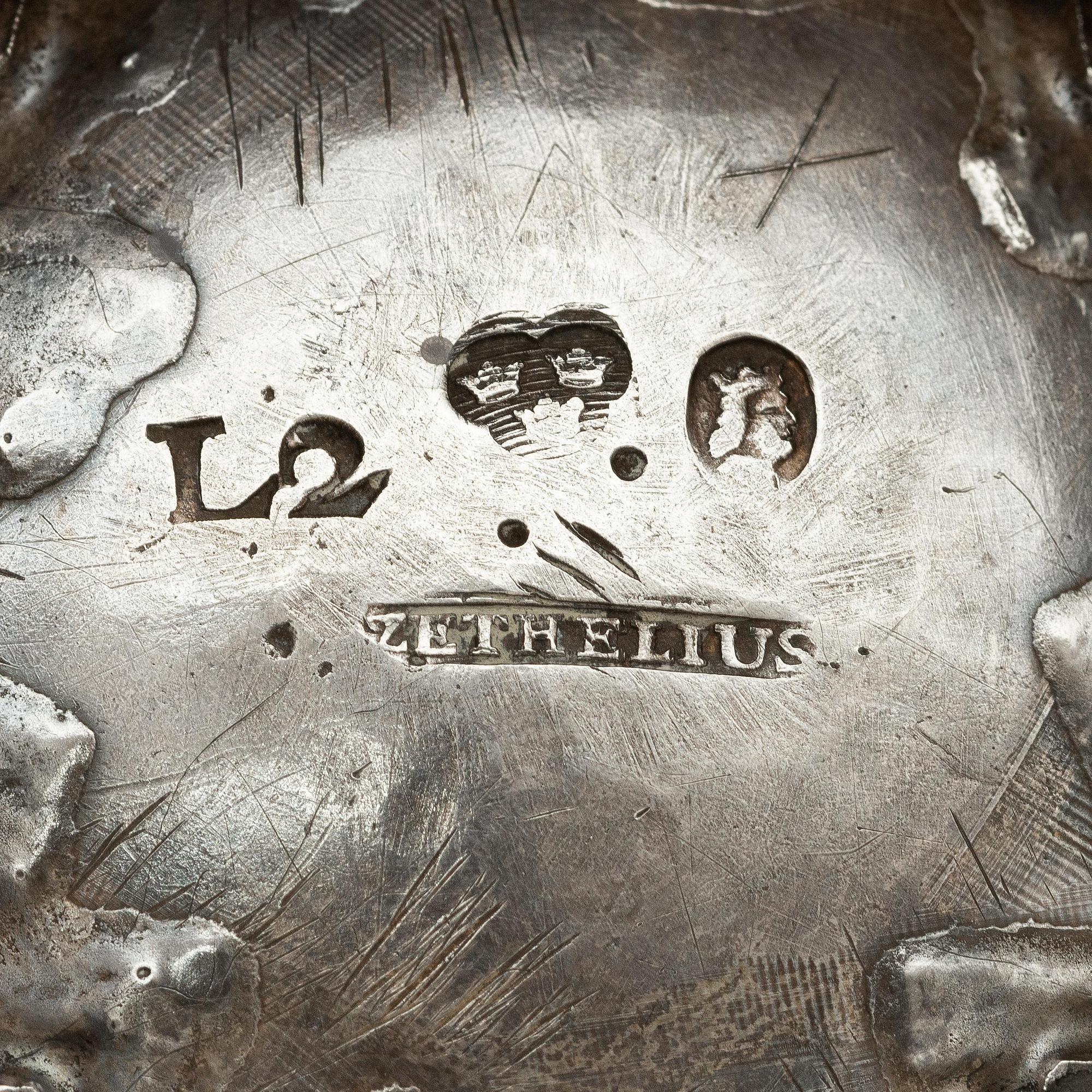 A pair of Swedish 18th century silver wine coolers, marks of Pehr Zethelius, Stockholm 1793.